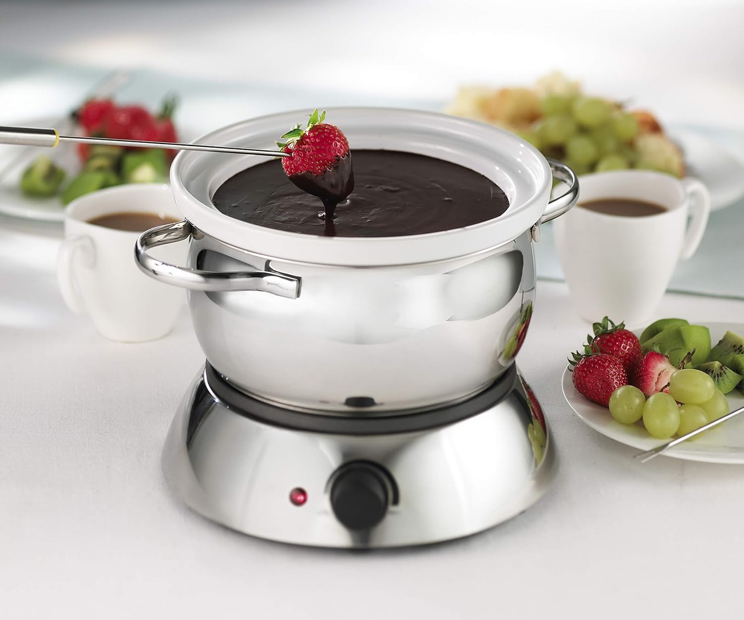 3-in-1 Electric Fondue Set, 81 Ounce, Silver W15391