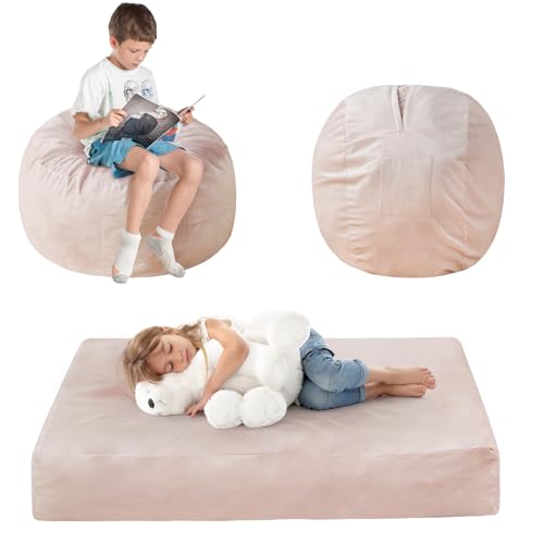 Giant Bean Bag Chair Convertible Bed with Microfiber Cover X2136