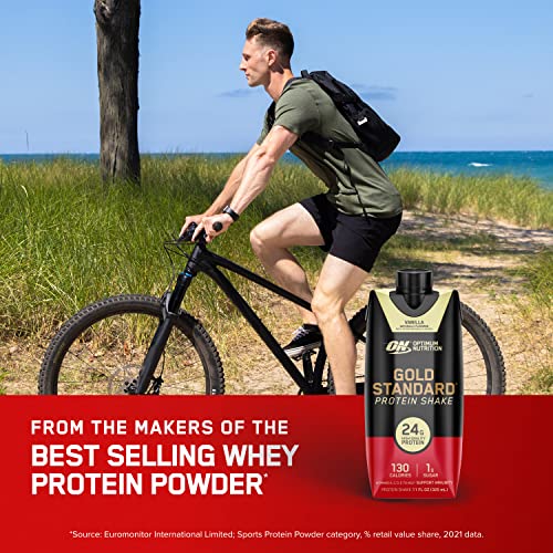 Protein Shake, 24g Protein, Chocolate, 11 Fl Oz, 12 Count N68150