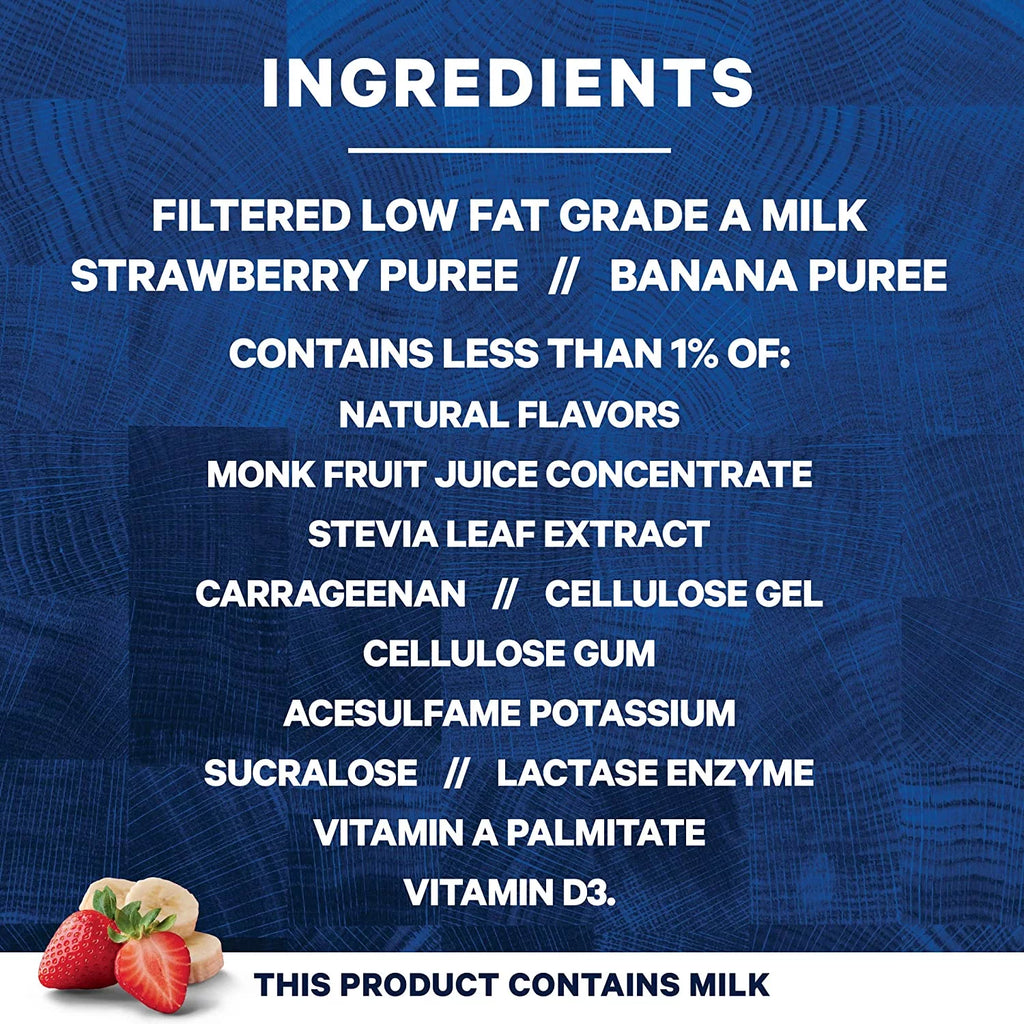 Strawberry Banana High Protein Milk Shake, 14 Fl Oz (Pack of 12) V971