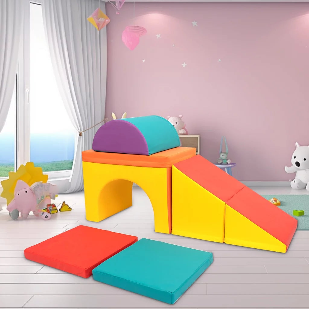 Kids Climbing Toys for Toddlers 1-3, Soft Foam Blocks Indoor Playset V685