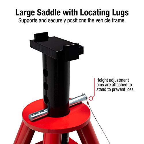 10-Ton Pin Type Jack Stands, Pair I9664