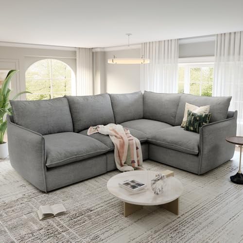 Modular Sectional Sofa, Waterproof Down Filled, Dark Gray C7587
