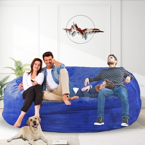 Bean Bag Chair for Adults 3FT, Soft Removable Cover, Light Gray X3039