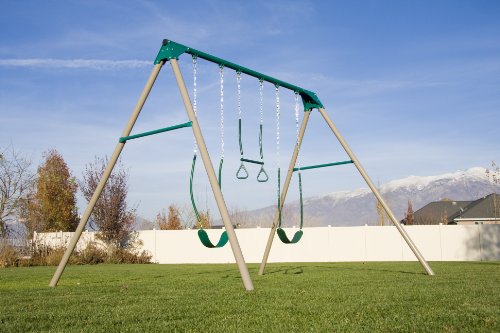 Heavy Duty A-Frame Metal Swing Set B978828