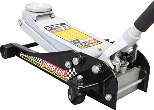 Hydraulic Low Profile Steel Racing Floor Jack, 3 Ton Capacity E136