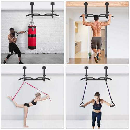 Adjustable Joist Mounted Pull Up Bar with Multi-Angle Grip G4778