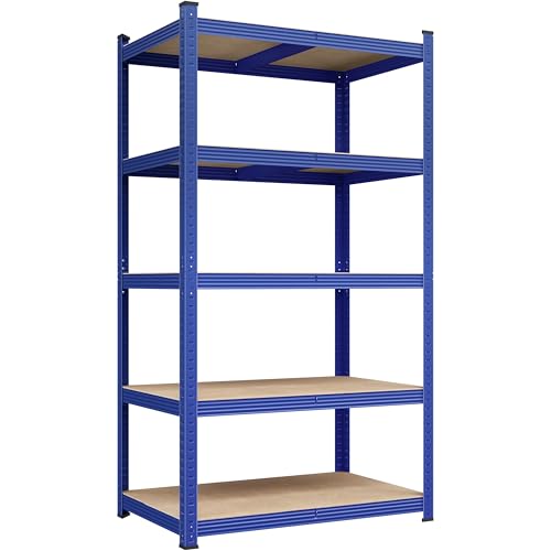 5-Tier Adjustable Metal Shelving Unit for Garage, Pantry, and Warehouse M7734