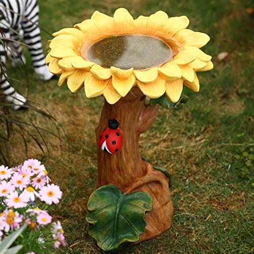 Vintage Spiral Ceramic Birdbath, 20-in Tall Z966555
