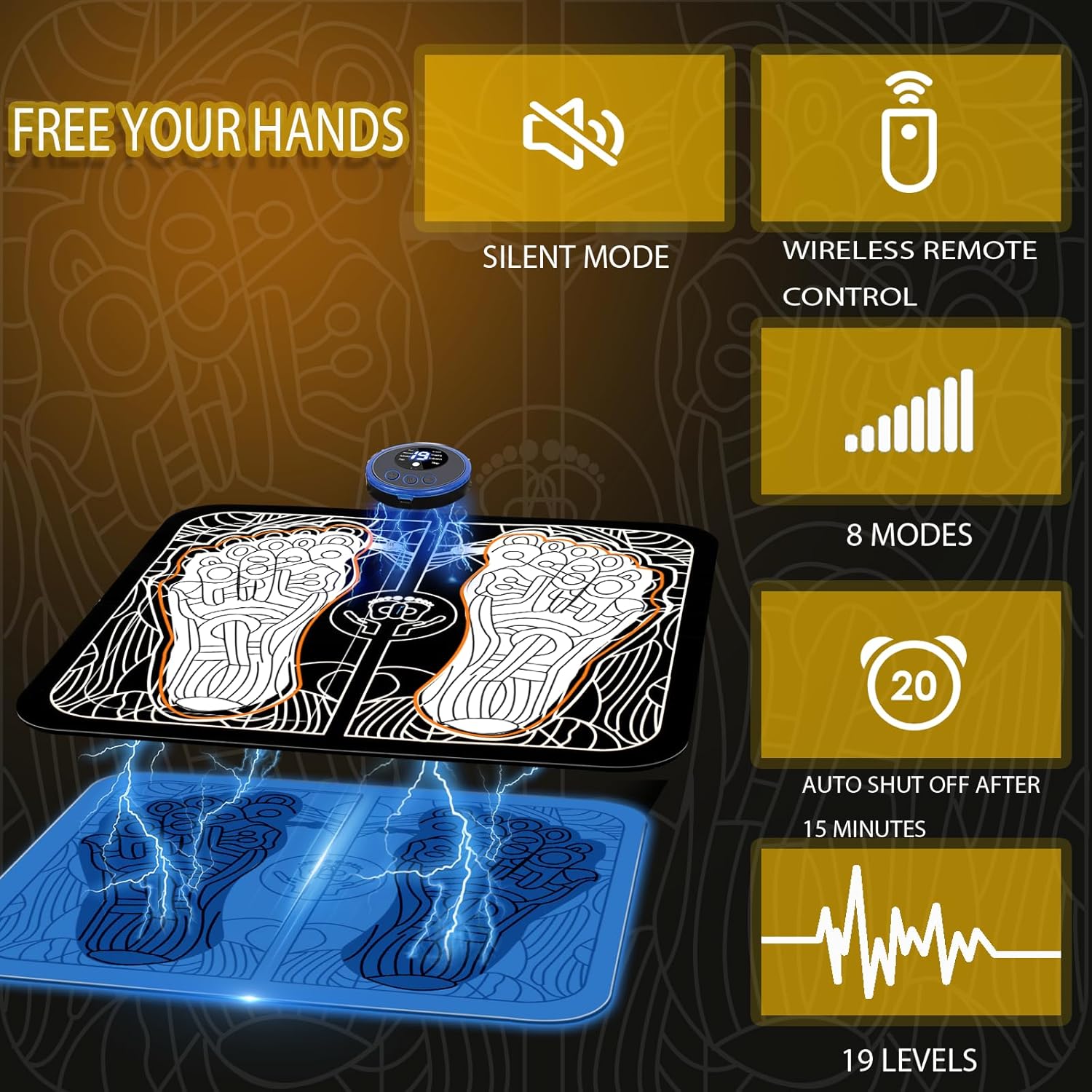 Foot Massager Pad for Neuropathy and Plantar Pain Relief O422467