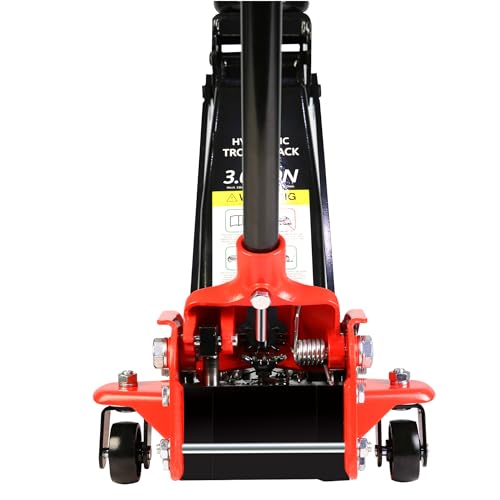 Heavy Duty Hydraulic Floor Jack, Low Profile Steel Racing Jack, 2 Ton Capacity, Blue H1350