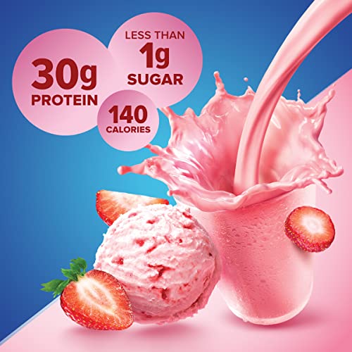 Strawberry Protein Shake, 30g Protein, Ready to Drink, 11oz Bottles, 12 Pack J47857