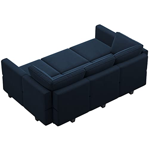 Modular Velvet Sectional Sofa with Chaise Lounge and Storage X4138