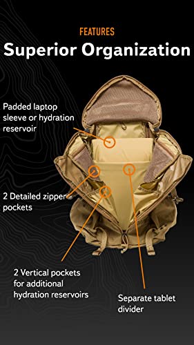 Tactical Daypack with Molle Hiking Packs, Foliage, SM/MD C33099