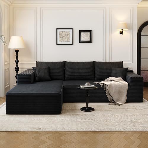 Modular Sectional Sofa with Ottoman, U-Shaped Deep Seat Couch for Living Room O870