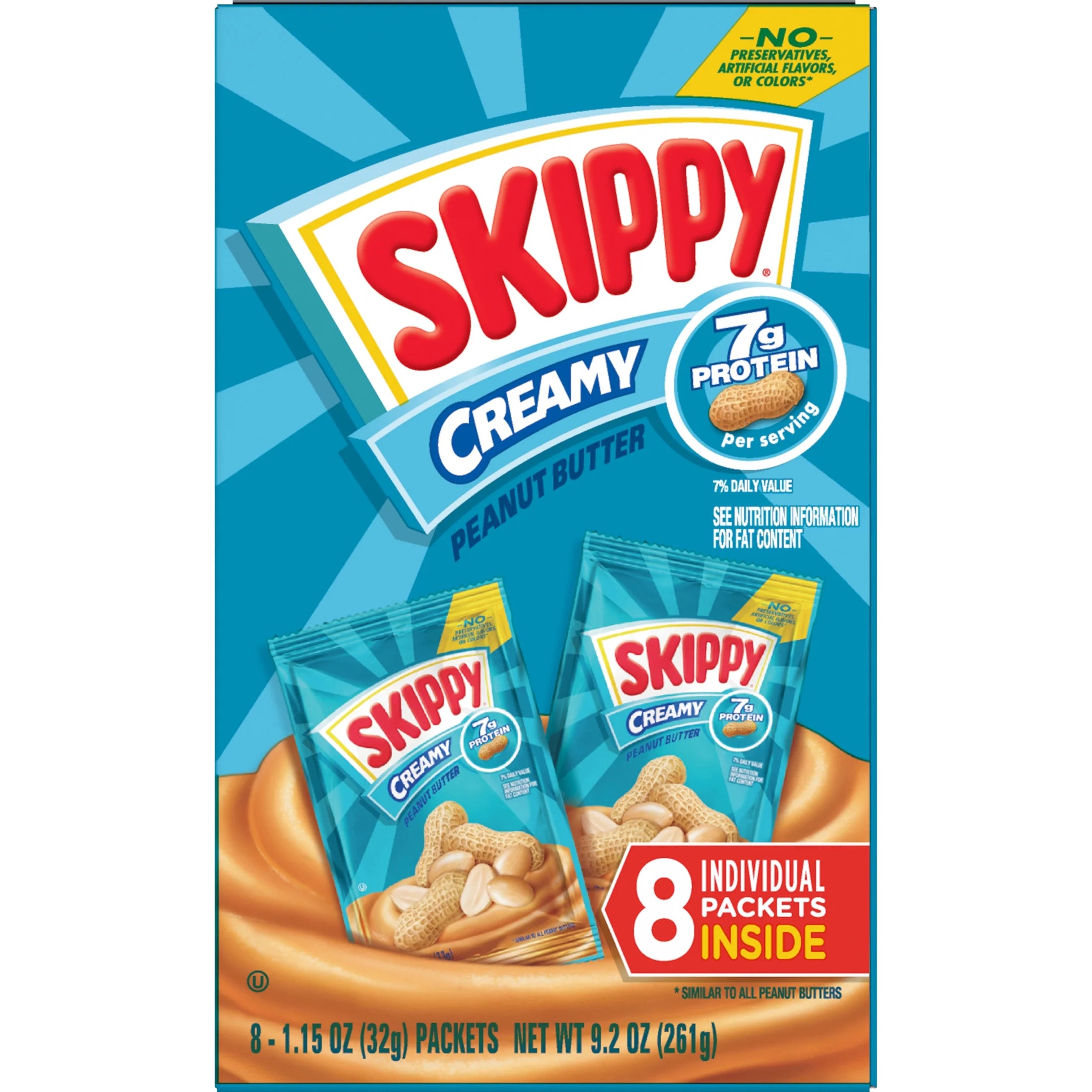 Creamy Peanut Butter Squeeze Packs, 1.15 oz (64 Pouches) X665