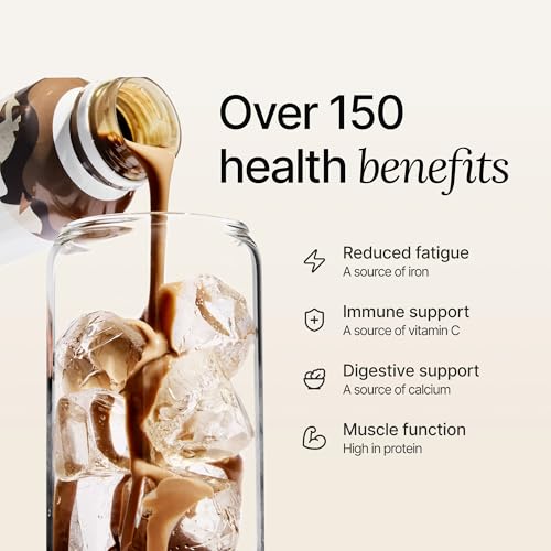 Chocolate Meal Replacement Drink, High Protein, Plant Based, 16.9 Fl Oz (12 Pack) T510