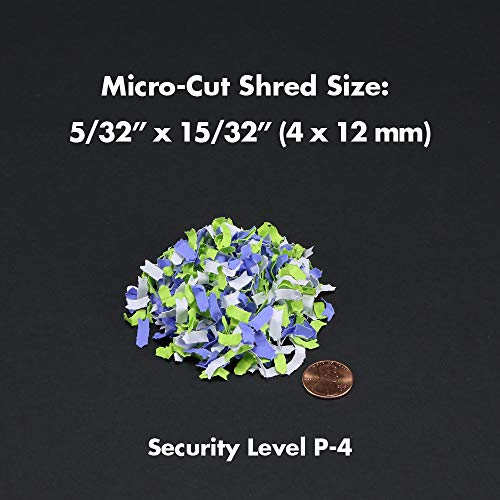 Micro-Cut Paper and Credit Card Shredder with Pullout Wastebasket L124627
