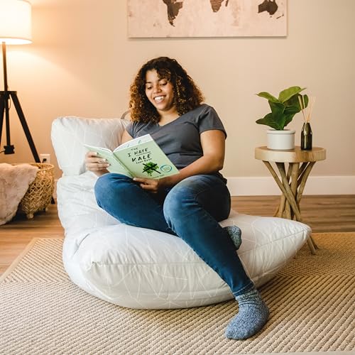 Dorm Bean Bag Chair with Drink Holder and Pocket, 3 feet R2503