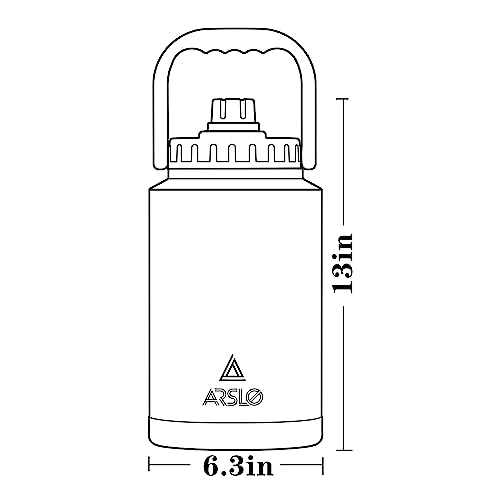 128 oz Insulated Stainless Steel Water Bottle with Handle X6315