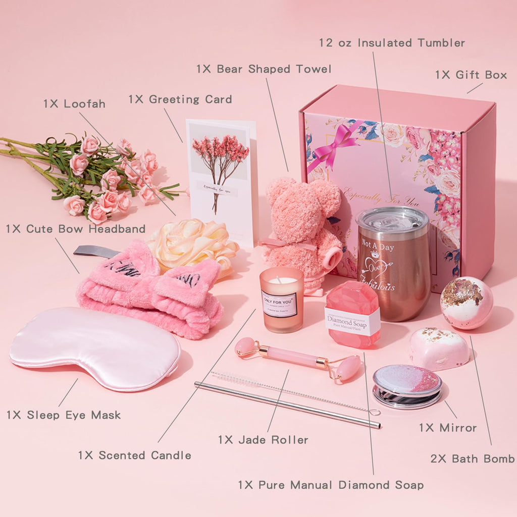 Rose Bath Relaxing Gift Set for Women W8775