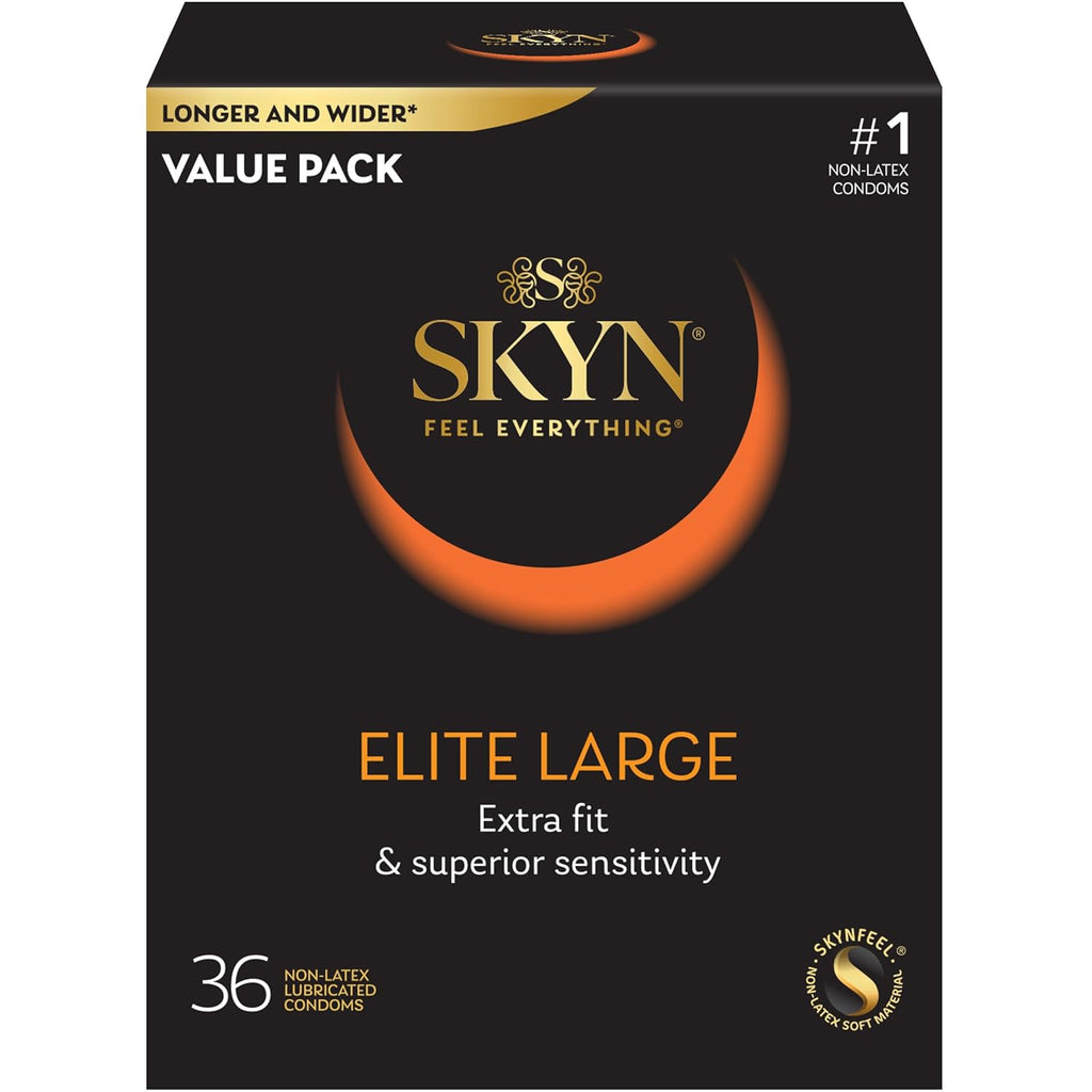 Magnum BareSkin Large 24 Count and SKYN Elite Large Non-Latex 36 Count Condoms O1780