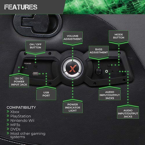 Recliner Gaming Chair with Bluetooth Audio, Headrest Speakers, Footrest and Cupholder M149