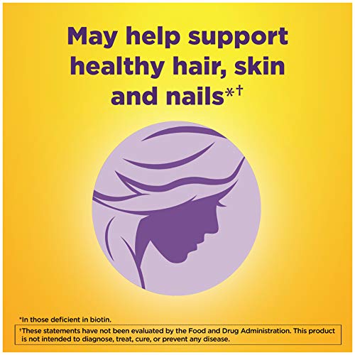 Biotin 5000 mcg Dietary Supplement for Hair, Skin & Nails, 120 Softgels T396807