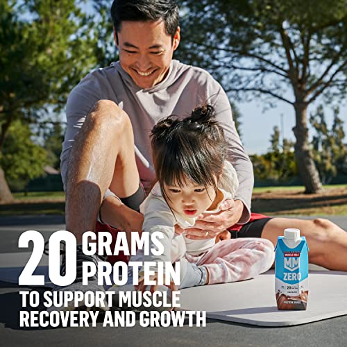 Chocolate Protein Shake, Zero Sugar, 100 Calories, 11.16 Fl Oz (Pack of 12) T369