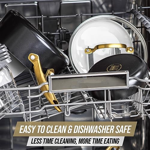 20 Piece Cookware and Bakeware Set, Ceramic Nonstick, Dishwasher and Oven Safe D367
