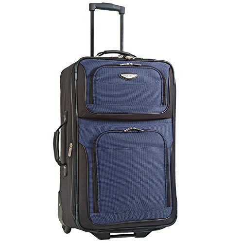 Expandable Rolling Upright Luggage, Burgundy, 8-Piece Set Q76489