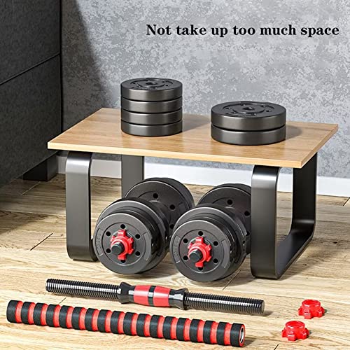 Adjustable Dumbbells Set of 2, Convertible to Barbell, 20-80 lbs for Home Gym P4557