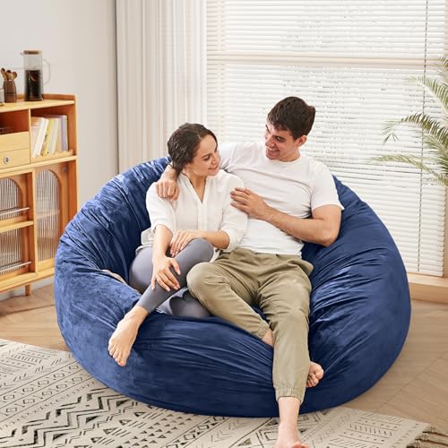 Giant Bean Bag Chair Convertible Bed with Microfiber Cover X2136