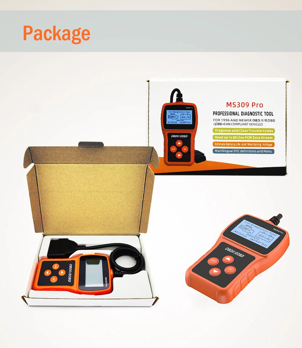 OBD2 Scanner Code Reader Car Diagnostic Tool M7282