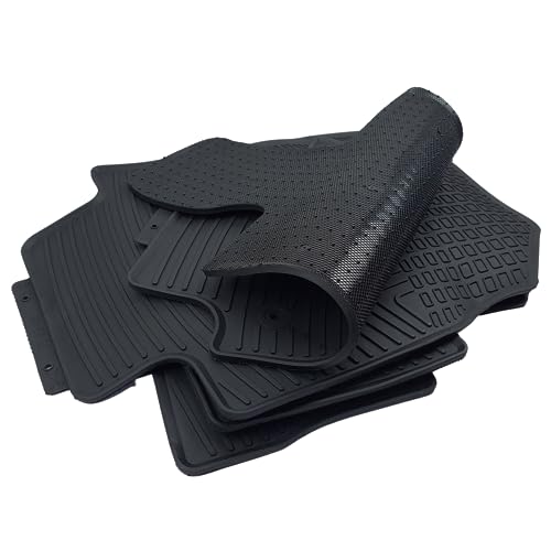 3D All-Weather Floor Mats for 2018-2024 Toyota Camry, Front & 2nd Row, Black O284
