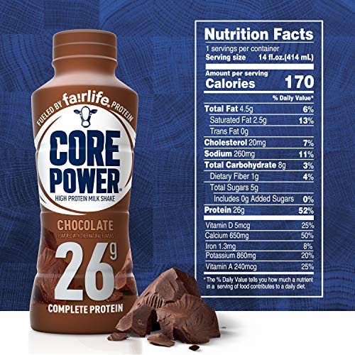 Chocolate Protein Shake, 26g, 14oz, 12 Pack F118997