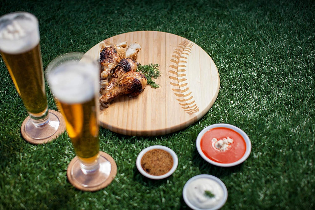 Baseball Cheese Board, Novelty Charcuterie Serving Platter, Bamboo F12030
