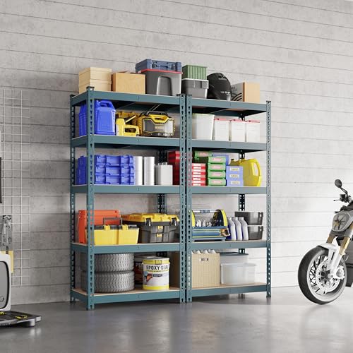 5-Tier Adjustable Metal Shelving Unit for Garage, Pantry, and Warehouse M7734