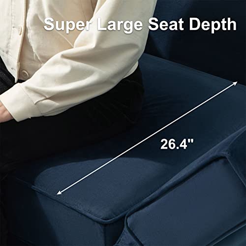 Modular Velvet Sectional Sofa with Chaise Lounge and Storage X4138