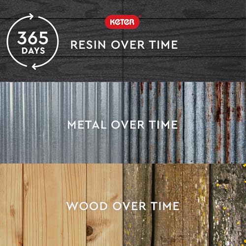 Outdoor Storage Shed 4x6 Resin for Patio Furniture, Garden Tools and Lawn Mower H639446