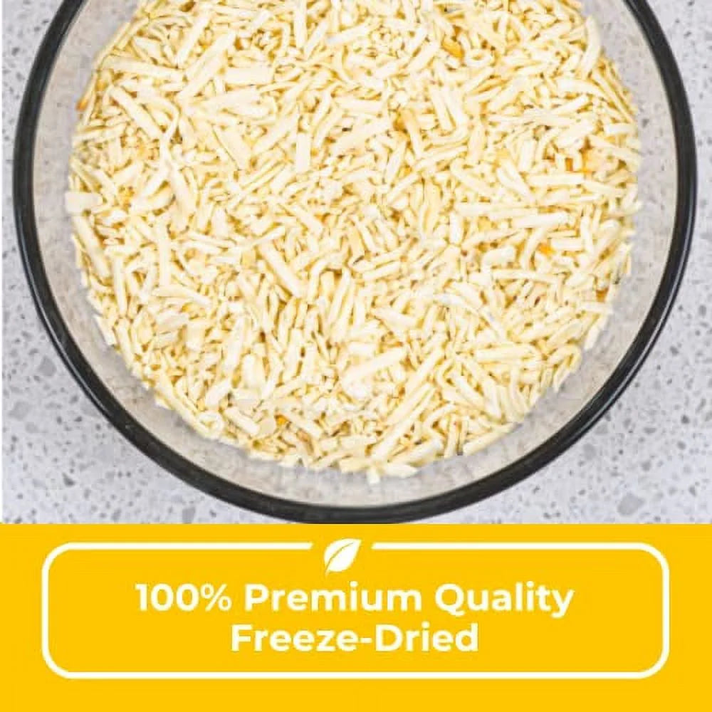 Freeze-Dried Shredded Pepper Jack Cheese for Snacking, Camping & Emergency Food Storage P428972