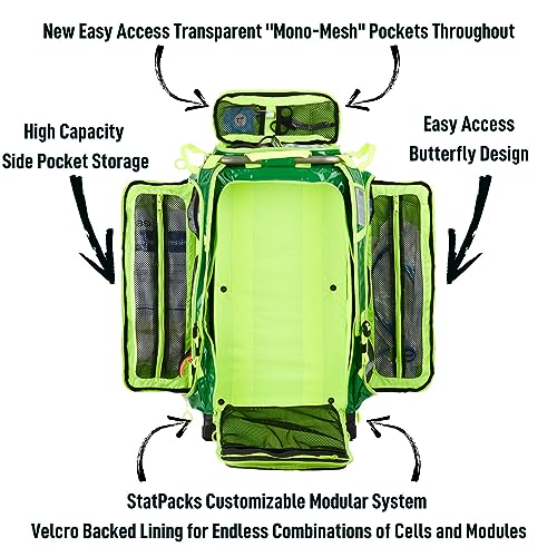 Large Capacity ALS BLS Medic Backpack for EMS Firefighters Healthcare X88682