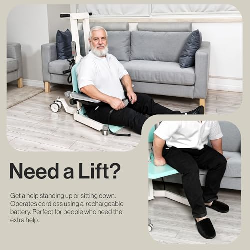 Electric Floor to Stand Lift - 500 Lbs Capacity, Standing Assistance, Portable, Adjustable Z146253
