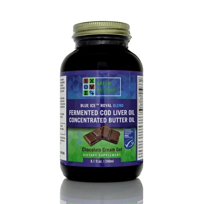 Fermented Cod Liver Oil and Butter Oil Gel, 6.4 oz - Chocolate Cream S247953