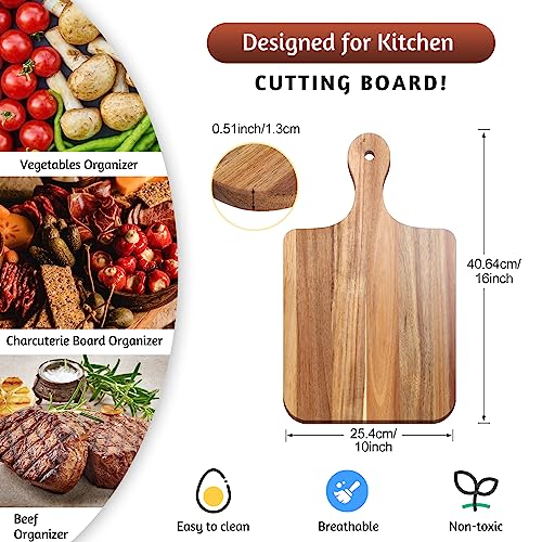 Cutting Board with Handles Wooden Charcuterie Serving Board for Engraving S914