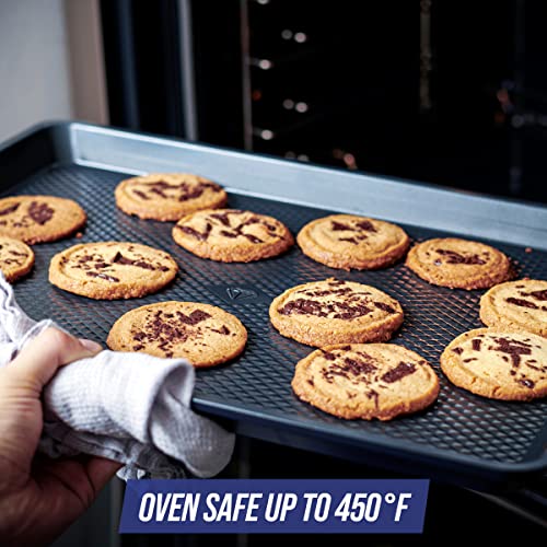 Half and Quarter Cookie Sheet Baking Pan Set, Nonstick, Dishwasher Safe I7738