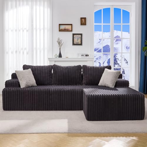 Modular L-Shape Sectional Sofa with Oversized Chaise A47792