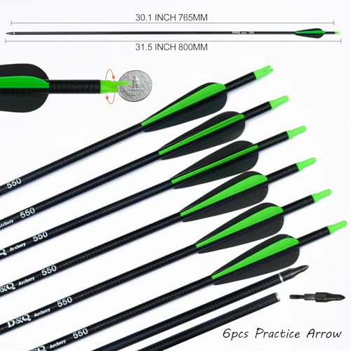 58" Takedown Recurve Bow and Arrow Set for Adults Beginners, Right Hand, 30-70lb R207948