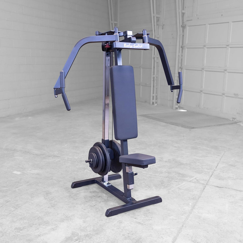 Dual Function PEC Machine - Plate Loaded, Adjustable Chest, Back & Shoulder Workout Equipment T413296