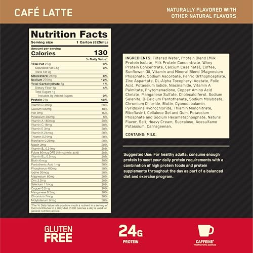 Protein Shake, 24g Protein, Chocolate, 11 Fl Oz, 12 Count N68150